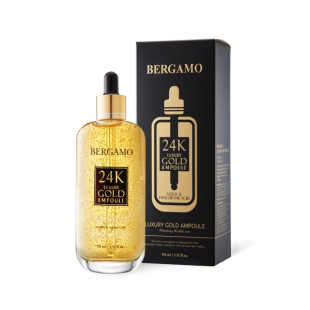 Антивозрастная сыворотка для лица с золотом Bergamo Real 24k Gold & Ha Ampoule 110ML